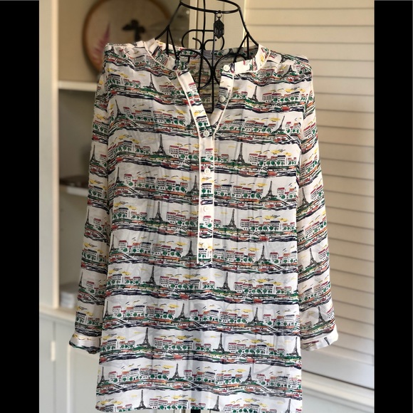 Banana Republic Tops - Banana Republic Paris Print Blouse